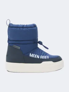 Moon Boot JUnisexor Park Tube Mid Kids After Ski Boot Blue Navy