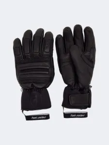 Toni Sailer Adam Leather Men Skiing Gloves Black