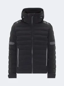 Toni Sailer Gideon Faux Leather Men Skiing Jacket Black