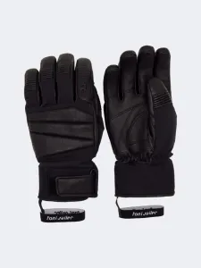 Toni Sailer Fred Leather Men Skiing Gloves Black