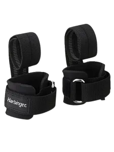 Harbinger Big Grip Pro Lift Unisex Fitness Straps Black