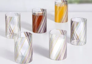 Luciano Prism 295ml Borosilicate Glass Cups 6pcs