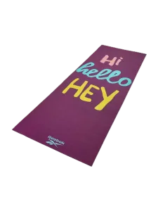 Reebok Accessories Fitness Rayg-11030Hh Dbl Sided 4Mm Yoga Purple Crosses-Hi Mats