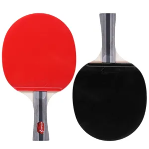 Joerex Long Handle Table-Tennis Racquet Red/Black
