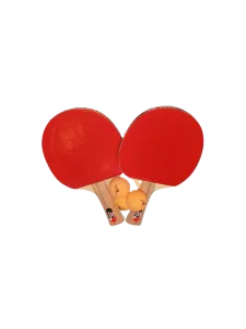 Joerex Long Handle Table Tennis Racquet Red/Black