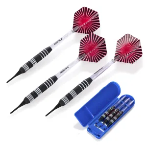 Unicorn Soft 300 - 3Sets - Soft Tip 16G Unisex Target Spo Dart Black And Red 71914