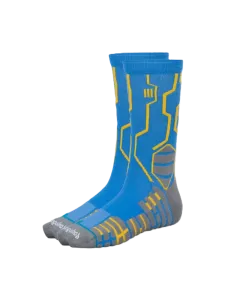 Oil And Gaz Comfortable Unisex Basketball Crew Socks Royal Blue/Grey