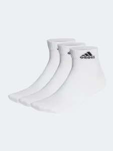 Adidas Thin And Light Ankle 3 Pairs Unisex Sportswear Sock White/Black