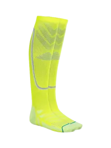Top Ten Comfortable Uni Football Over The Calf Socks Neon Yellow/Grey