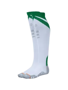 Oil And Gaz Warm Uni Football Over The Calf Socks White/Neon Green