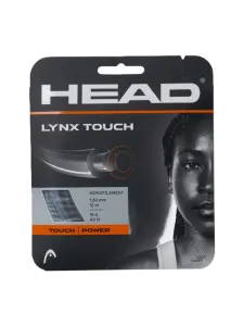 Head Lynx Touch Set 16 Tennis Strings Transparent Black
