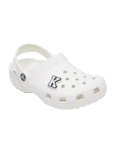 Crocs Letter K Unisex Lifestyle Pins White/Grey/Black