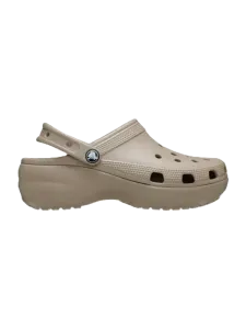 Crocs Classic Platform Women Lifestyle Clog Taupe