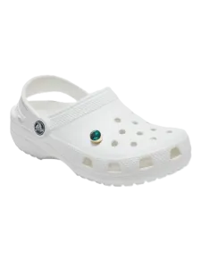 Crocs Emerald Gold Gem Unisex Lifestyle Pins Gold/Blue