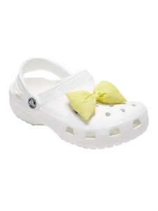 Crocs Puff Bow Unisex Lifestyle Pins Yellow