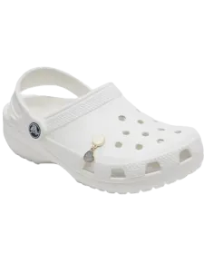 Crocs Tiny Heart Dangle Unisex Lifestyle Pins Gold/Silver