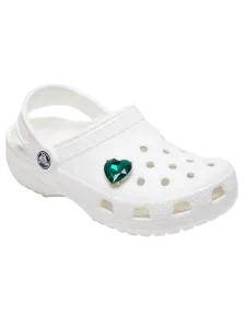 Crocs Emerald Heart Gem Unisex Lifestyle Pins Green