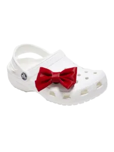 Crocs Maroon Bow Dark Romance Unisex Lifestyle Pins Red