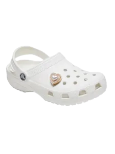 Crocs Pearl Heart Unisex Lifestyle Pins Gold