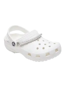 Crocs Pearl Strap Chain Unisex Lifestyle Pins Silver
