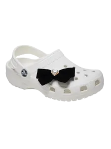 Crocs Velvet & Pearl Bow Unisex Lifestyle Pins Black/Grey
