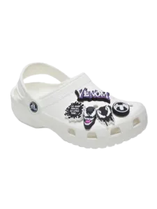 Crocs Spider-Man Venom 5 Pack Lifestyle Pins Black/White