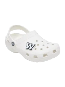 Crocs Letter W Unisex Lifestyle Pins White/Grey/Black