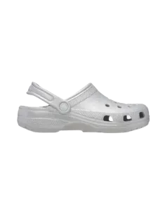 Crocs Classic Unisex Slippers Silver Glitter