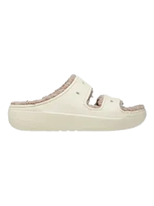 Crocs Classic Cozzzy Sandal Unisex Slippers Bone/Mushroom