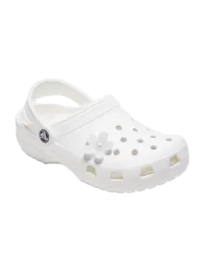 Crocs Matte Pearl Flower Unisex Lifestyle Pins White