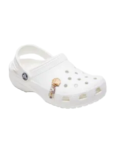 Crocs Seashell Dangle Unisex Lifestyle Pins Gold