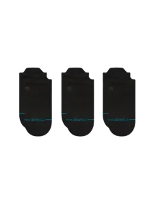 Stance Icon Low Tab 3 Pack Unisex Lifestyle Sock Black