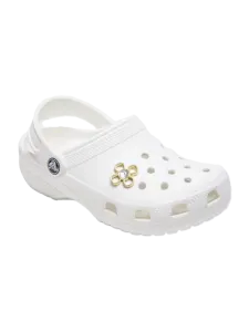 Crocs Cutout Flower Lifestyle Pins Gold