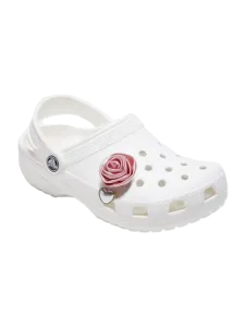 Crocs Rose With Pearl Drop Lifestyle Pins Pink