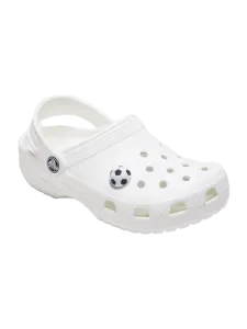Crocs Textured Soccer Ball Lifestyle Pins Black/White