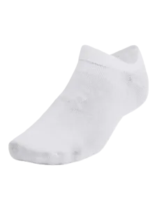 Under Armour Essential No Shoe 6Pk Unisex Lifestyle Sock White/Halo Grey