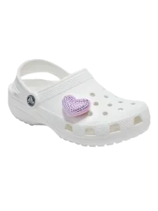 Crocs Plush Purple Gem Heart Unisex Lifestyle Pins Purple