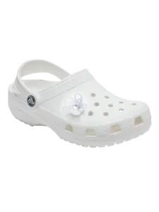 Crocs Beaded Pearl Flower Unisex Lifestyle Pins White/Silver