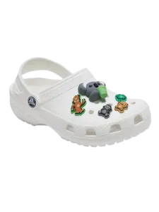 Crocs Cute Baby Safari Animals 5 Pack Unisex Lifestyle Pins Multicolor