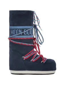 Moon Boot Icon Suede Unisex After Ski Boot Blue Navy