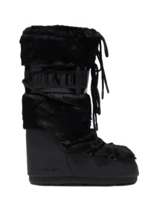 Moon Boot Icon Faux Fur Women After Ski Boot Black