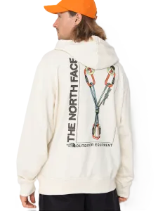 The North Face Explore Gear Relaxed Men Hoody White Dune