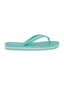 Oneill Profile Logo Girls Beach Slippers Turquoise
