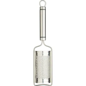 Kitchencraft  Oval Handled Professional Stainless Steel Curved Nutmeg And Zest Grater