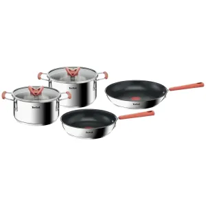 Tefal Optispace Cookware Set - Pan 24Cm & 28Cm, Casserole 18 Cm & 20 Cm + Lid