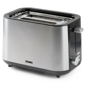 Domo Toaster - For 2 Toasts - With Integrated Bun Warming Rack