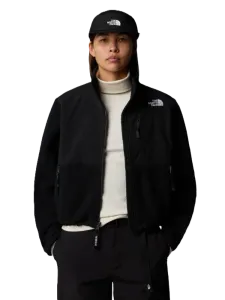 The North Face Retro Denali Long Sleeve Zip Front Women Lifestyle Jacket Black