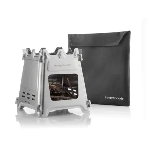Innovagoods Barbecue Collapsible Steel Camping Stove Flamet#V0103482.