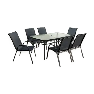 Outdoor Dining Set Furniture 4001/5001TCH Grey