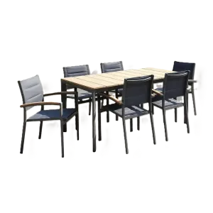 Outdoor Dining Set Furniture 088/202-6 Grey+Greige